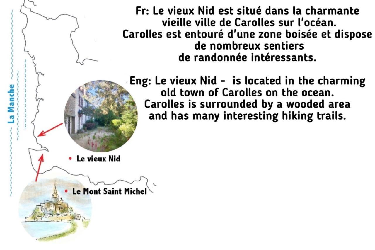 "Le Vieux Nid" Villa Carolles Ngoại thất bức ảnh
